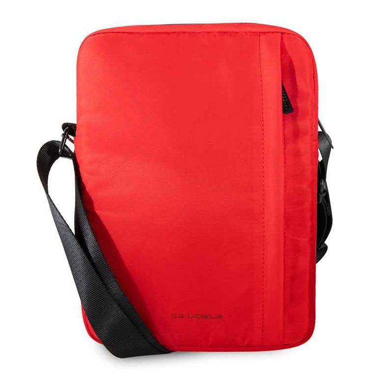 CG Mobile Ferrari Pista Nylon Metal Logo On Track Tablet Bag 10" Officially Licensed, Adjustable Shoulder Strap Suitable for Outdoor, Business, Office, School, Lightweight Slim