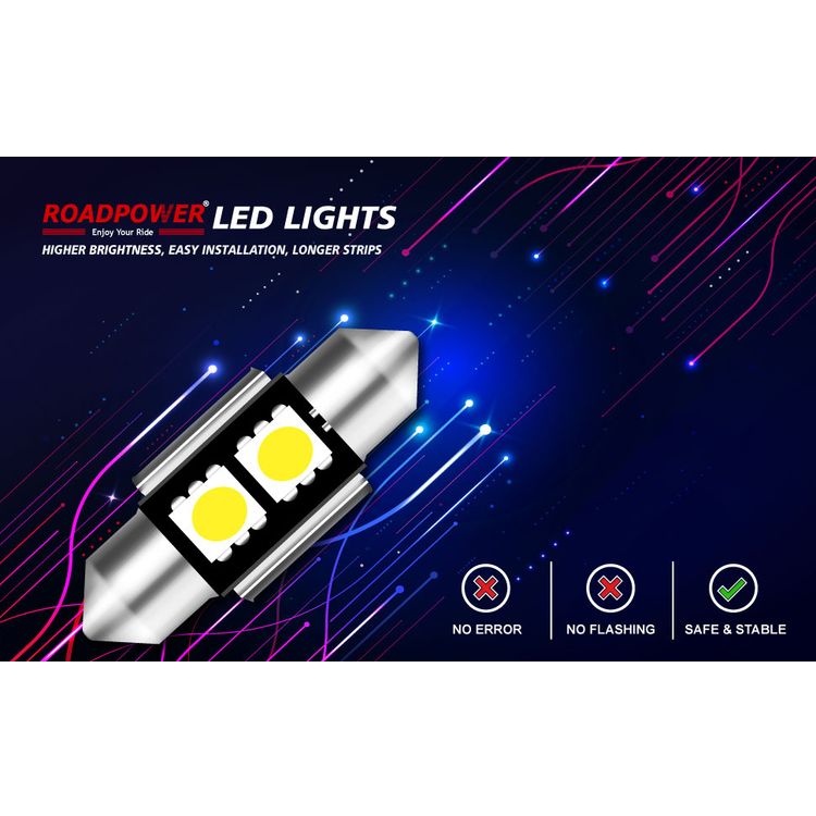 ROADPOWER Super Bright Car Interior and Roof 3 LED Light
