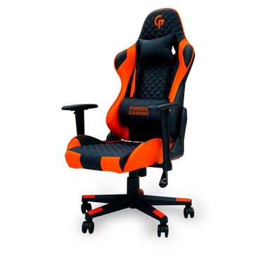 Porodo Gaming Professional Chair with Bluetooth Speaker, Massager & RGB Lights