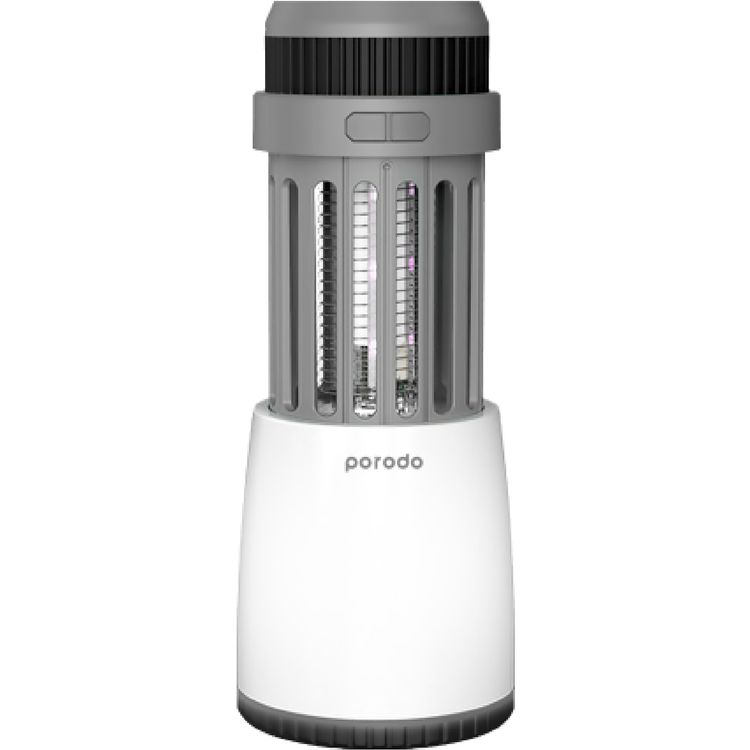 مصباح بورودو لايف ستايل خارجي 5 وات مع صاعق البعوض - أسود/رمادي