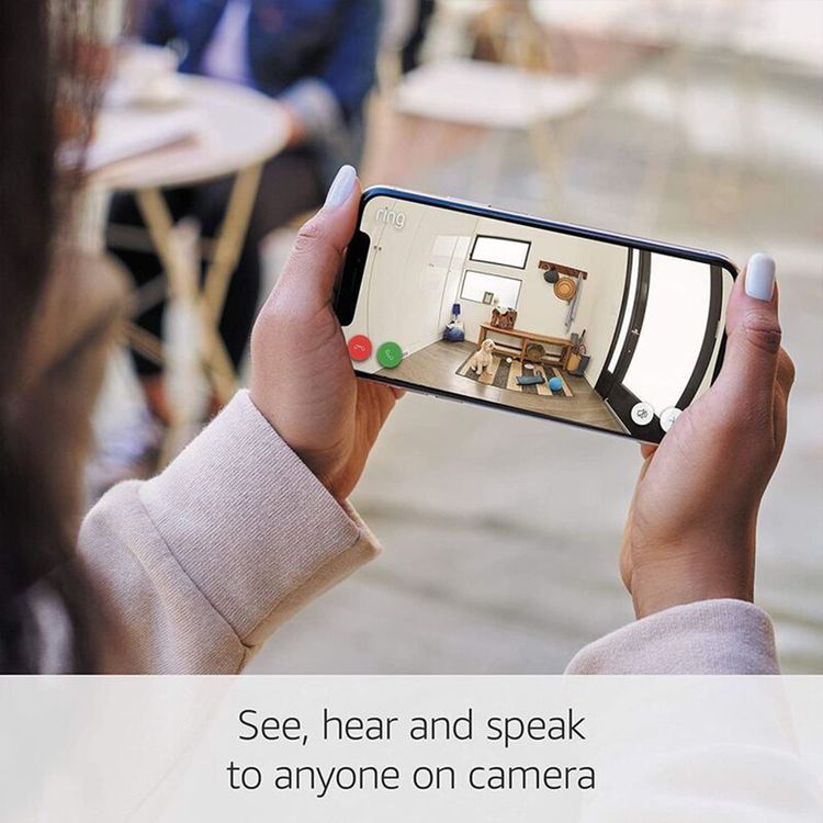 كاميرا Ring Stick Up سلكية داخلية/خارجية | أسود