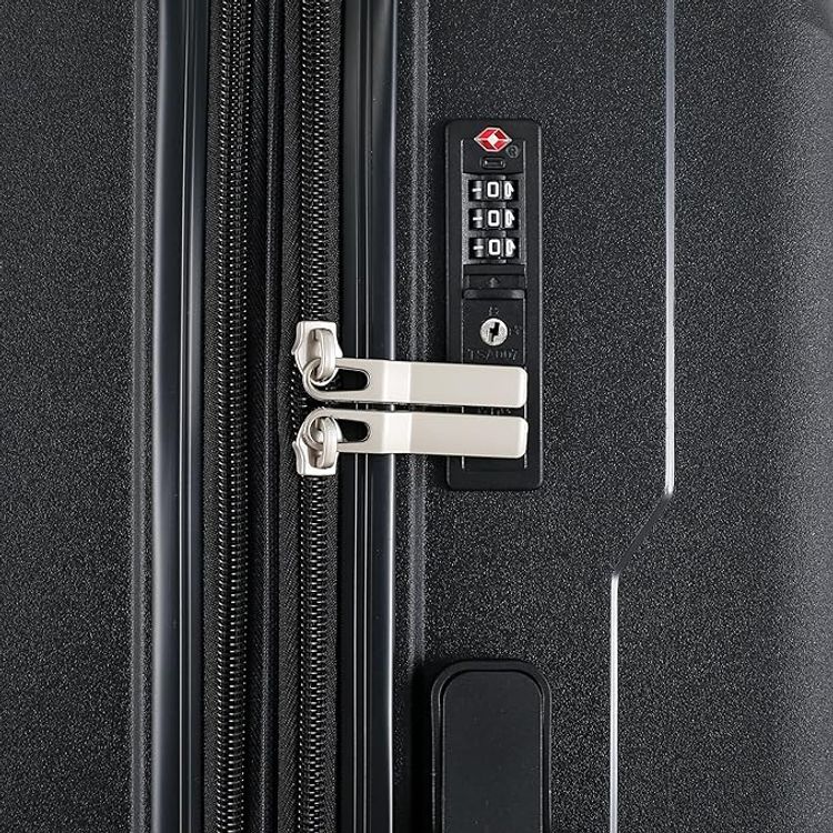 H.T Luggage Bag, Hard Case Polypropylene (PP) Material - Large/Black