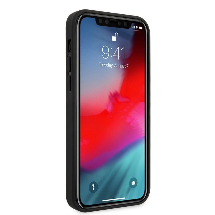 سي جي موبايل بي ام دبليو جراب صلب متباين من الكربون من مادة بولي اليوريثان بشعار M متوافق مع ايفون 12 بروماكس (6.7 بوصات) مقاوم للصدمات والخدوش ، سهل الوصول إلى جميع المنافذ (الكاميرات والأزرار ومكبرات الصوت) غطاء خلفي واقي مناسب مع شواحن لاسلكية مرخصة رسميًا - أسود