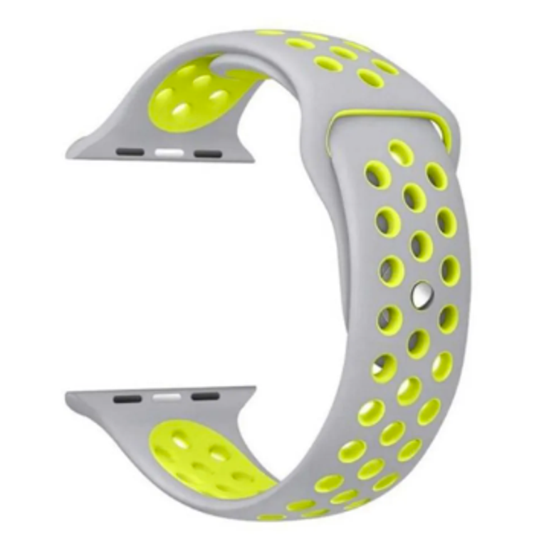 iGuard by Porodo Nike Watch Band for Smart Watch, Fit & Comfortable Replacement Wrist Band, Adjustable Straps Compatible for Apple Watch 44mm / 42mm - Mint Green/White