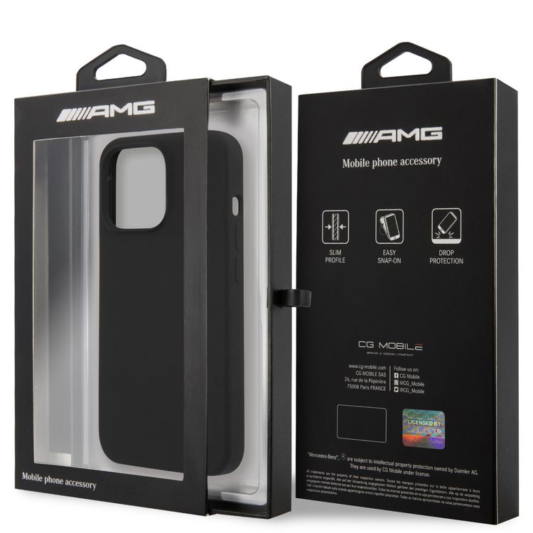 CG MOBILE AMG Liquid Silicone Case with Big Logo Compatible for iPhone 13 Pro Max (6.7") Easy Access to All Ports, Shock-Absorption, Anti-Scratch, & Drop Protection