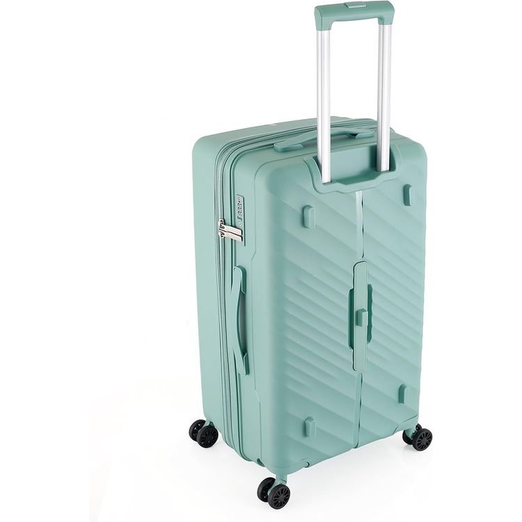 H.T Luggage Bag, Hard Case Polypropylene (PP) Material - Large/Green