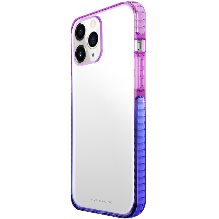 Viva Madrid Aurora 2-Tone Colour TPU Case Compatible for iPhone 12 Pro Max (6.7") Shock-Absorption, Anti-Scratch, Easy Access To All Ports (Cameras, Buttons & Speakers) - Purple