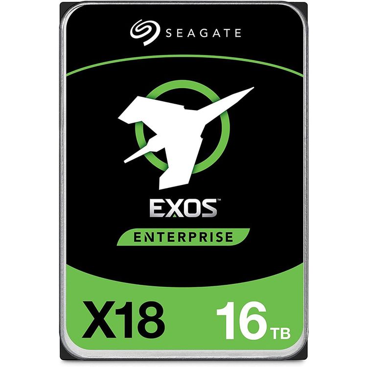 سيجيت إكسوس X18 16 تيرابايت انتربرايز HDD - CMR 3.5 بوصة هايبر سكيل ساتا 6 جيجابايت/ثانية، 7200 دورة في الدقيقة، FastFormat ، زمن انتقال منخفض مع تخزين مؤقت محسّن