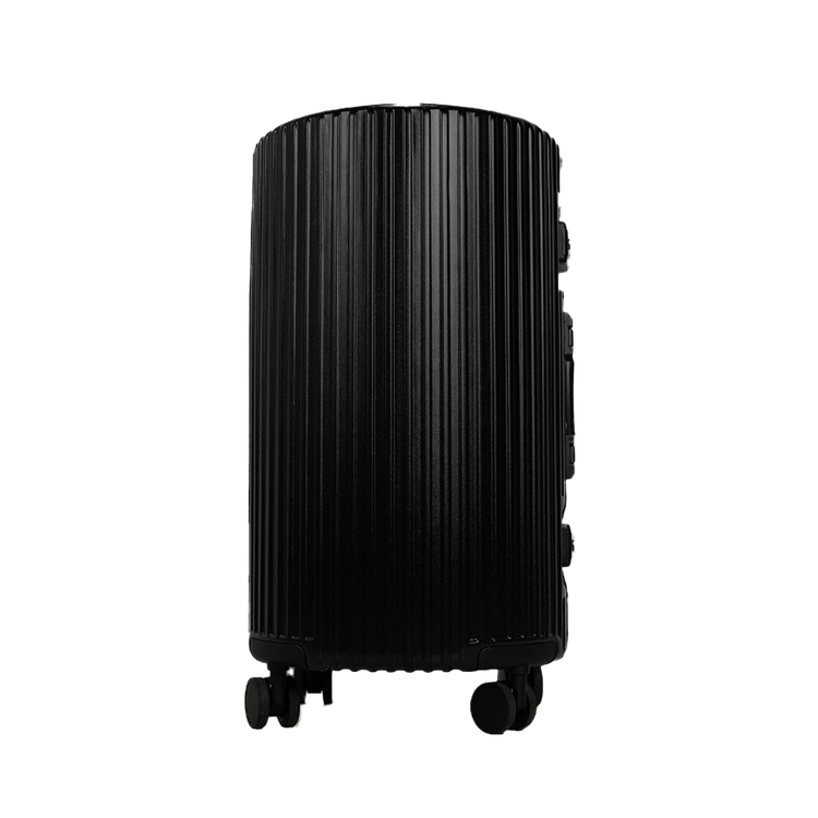 حقيبة سفر ليفيلو أورو مقاس 24 بوصة من مادة ABS، وزن خفيف مع عجلات دوران 360°، مصنوعة من ABS+PC وقماش بوليستر، تتحمل وزن 100 كجم، عجلات مدمجة صامتة - باللون الأسود.