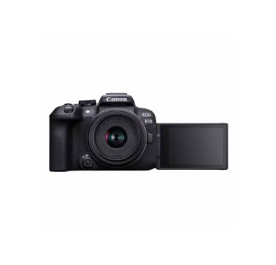 Canon EOS R10 Mirrorless Camera + RF-S 18-45mm F4.5-6.3 IS STM Lens - Black