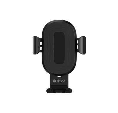Devia Gravity Sensor Car Air Vent Wireless Charger Phone Holder (10W) - BK