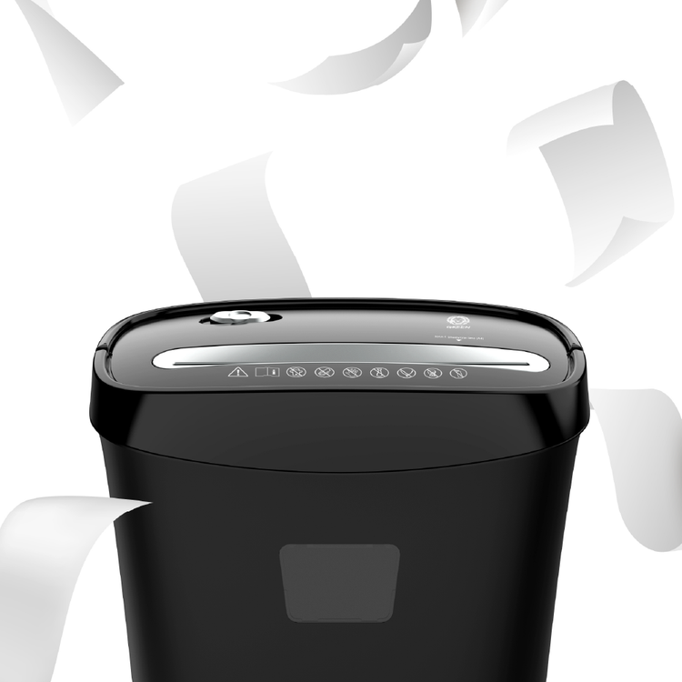  آلة تمزيق الورق الأخضر ميجا 15 لتر ، قدرة التقطيع 6 قطع من ورق نسخ A4 ، آثار التقطيع 5 × 38 مم ، آلة تقطيع الورق المتقاطعة السريعة ، آلة تقطيع ورق المستندات والملفات مناسبة للمنزل والمكتب