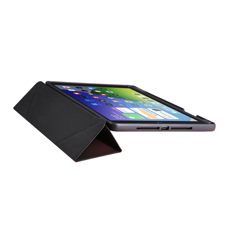 Viva Madrid Fluido Onyx Case With Foldable Stand For iPad Mini (8.3") 6th Gen - Black