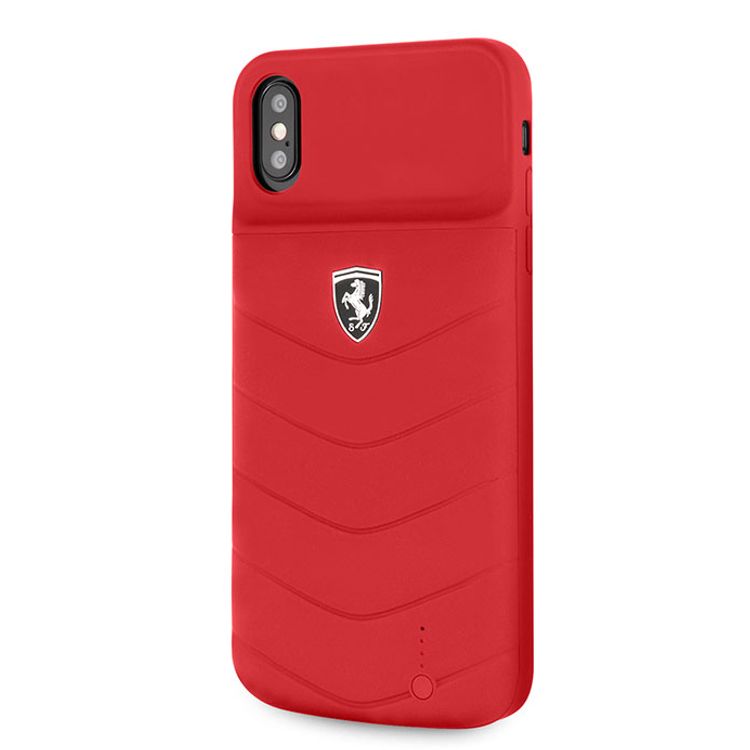 Ferrari Off Track Full Cover Power Case 4000mAh for iPhone X/Xs, Officially Licensed, Shock Resistant, Scratches Resistant