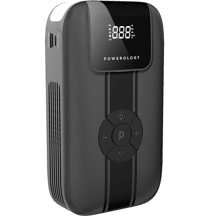 باورولوجي جهاز بدء تشغيل مع ضاغط هواء - أسود