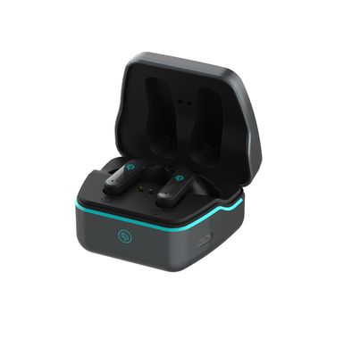 سماعات الأذن للألعاب من بورودو، بزمن استجابة منخفض للغاية، سعة بطارية 400 مللي أمبير في الساعة، وقت تشغيل 6 ساعات، بلوتوث 5.4، وقت استجابة أقل من 60 مللي ثانية، دعم ميكروفون مزدوج مع خاصية ENC، واجهة شحن من النوع-C - لون أسود