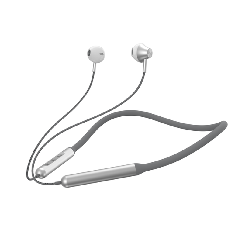 Devia Smart Series Silicone Neckband Headset | Ergonomic Design Bluetooth Headset - Black / Green