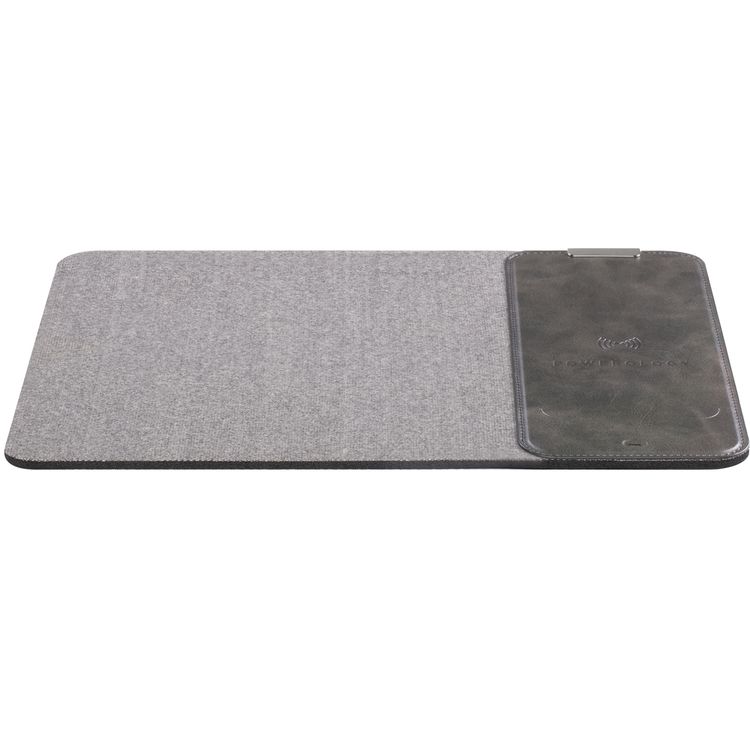 Powerology Rolled Up Qi Wireless Charging Mouse Pad 15W, Case-Friendly, Fast Wireless Charging Mouse Mat Compatible for 12/12 Pro/12 Pro Max/11/11 Pro/11 Pro Max