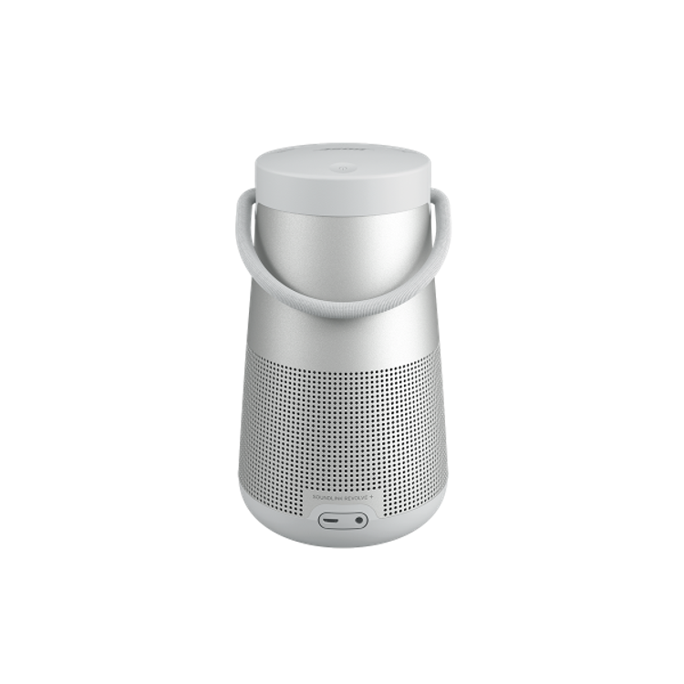 Bose مكبر صوت محمول ساوند لينك ريفولف بلس بلوتوث مع مقبض ، صوت غامر ، مقاوم للماء ، بطارية تدوم 16 ساعة - رمادي