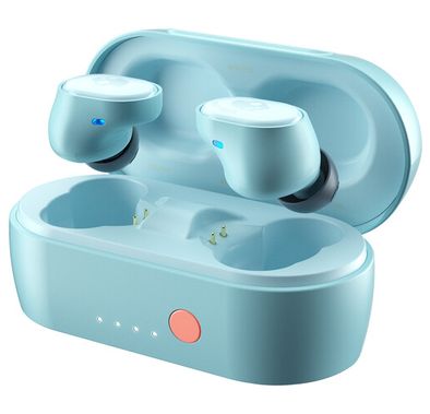 سماعات سكل كاندي سيش ايفو ترو اللاسلكية داخل الاذن - ابيض ازرق