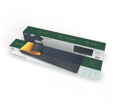 Green Lion Elite Desk Leather Mouse Pad - Blue