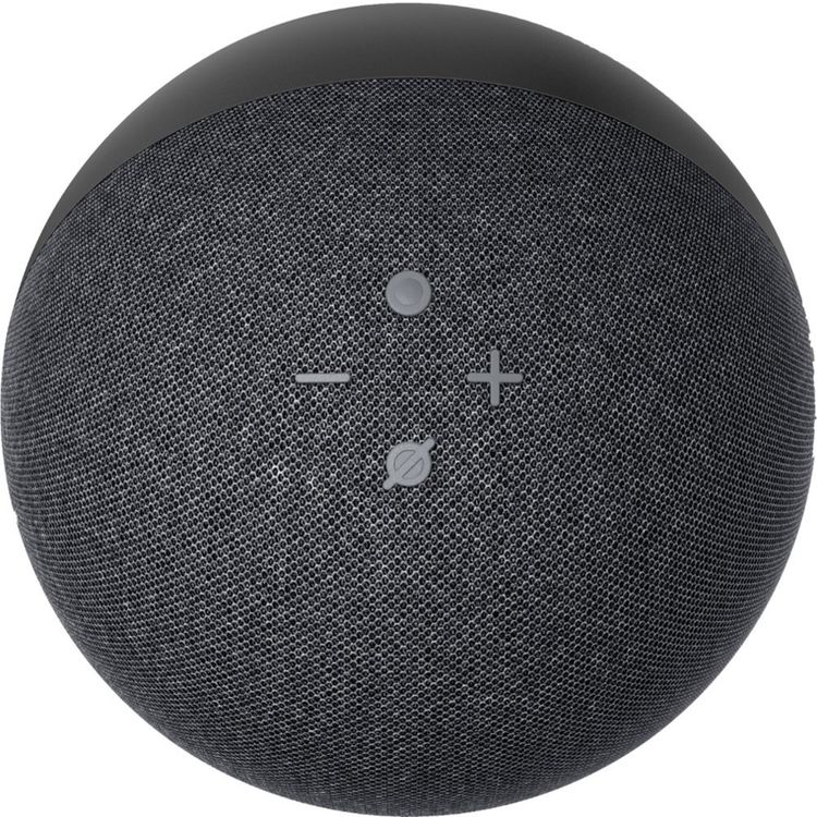 Amazon Echo 4th Gen Spherical Design with Rich Sound, Smart Home Hub and Alexa - Charcoal