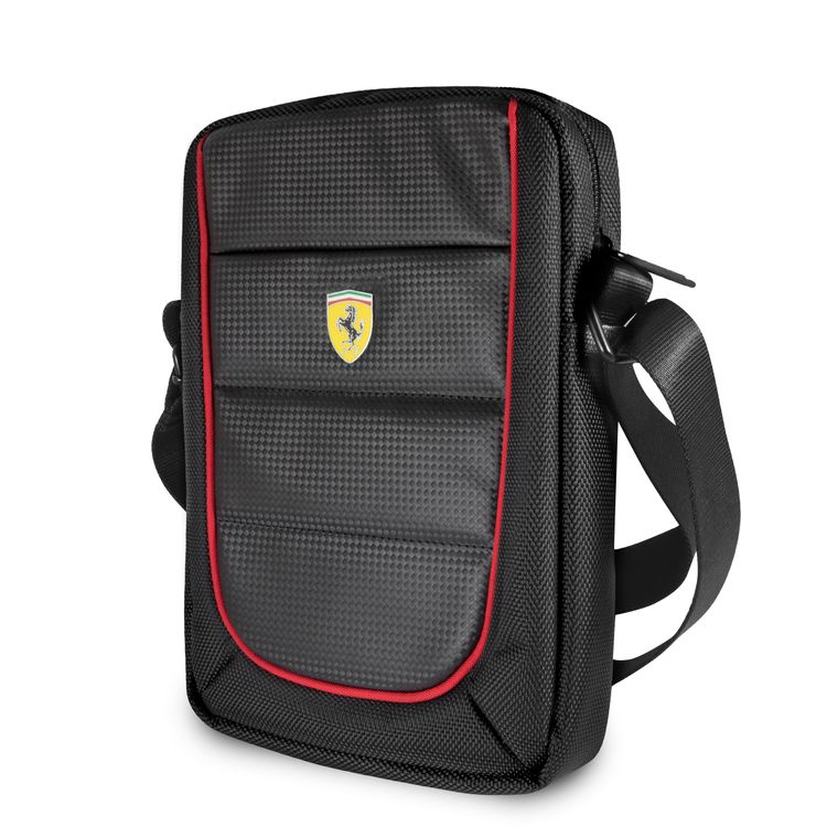 CG Mobile Ferrari Scuderia Tablet Bag with Shoulder Straps 8"- Black