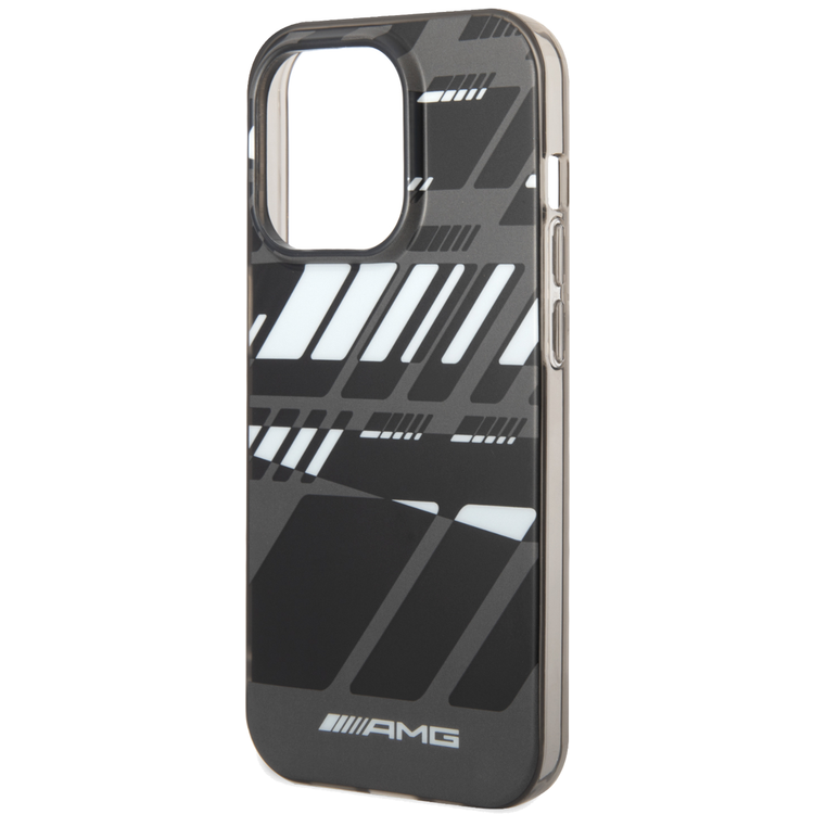 AMG Frosted PC Case - Expressive Graphic, Bumper Protection iPhone 14 Pro Compatibility - Grey