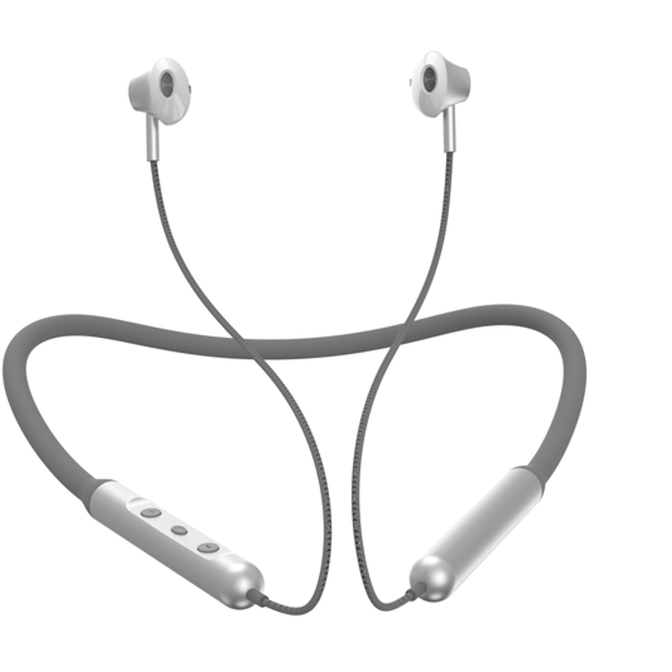 Devia Smart Series Silicone Neckband Headset | Ergonomic Design Bluetooth Headset - Black / Green