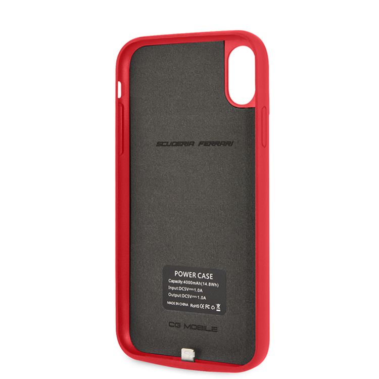 Ferrari Off Track Full Cover Power Case 4000mAh for iPhone X / Xs, Officially Licensed, Shock Resistant, Scratches Resistant