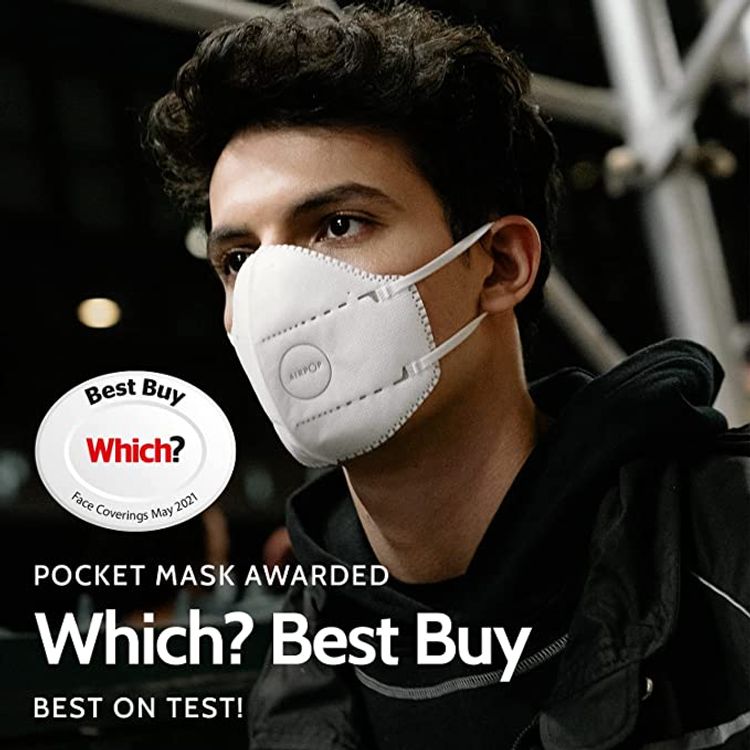 ايربوب قناع وجه خفيف قابل لإعادة الاستخدام وقابل للغسل SE عبوة واحدة ، أغطية وجه من 4 طبقات ، مقاس محيطي ، أقنعة وجه بتصميم خفيف الوزن للارتداء المتكرر ، (قطعتان) ، أسود