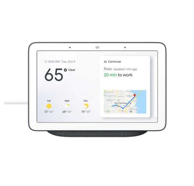 جوجل GA00515-US Home Hub مع شاشة عرض ذكية لمساعد جوجل مع مساعد جوجل / اتصال واي في وبلوتوث لاسلكي - فحم