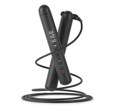 Porodo Lifestyle Smart Skipping Rope Real-Time Tracking & Feedback - Black