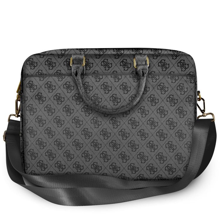 سي جي موبايل حقيبة كمبيوتر من غيس نمط 4جي الجزء العلوي مقاس 15 بوصة مع حزام كتف قابل للتعديل متوافق مع ماك بوك ، حقيبة تخزين محمولة رفيعة وخفيفة الوزن ، غطاء واقٍ مع سحاب مناسب للخارج ، الأعمال ، المكتب ، المدرسة المرخصة رسميًا - رمادي