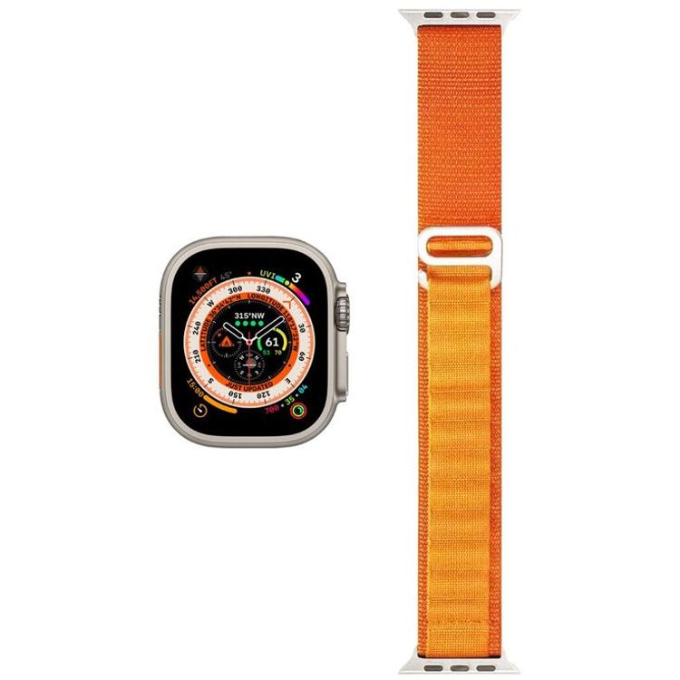 HYPHEN Watch Strap Nylon Loop for Apple Ultra (Medium) - Orange