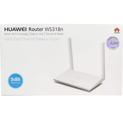 HUAWEI 2724652191302 ROUTER WS318N,N300 FAST ETHERNET WIRELESS,5DBI ANTENNAS, CONNECTION SPEED UP TO 300 MBPS - White