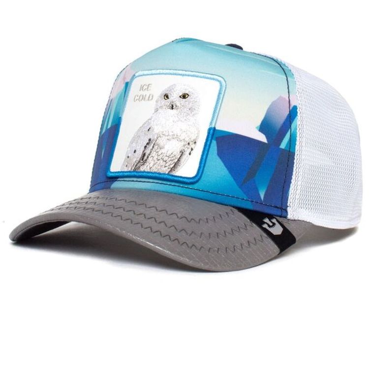 قبعة سائق الشاحنة Goorin Bros Chill Owlt Geomteric للجنسين - رمادي