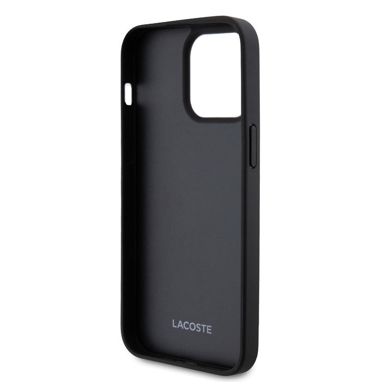 Lacoste iPhone 15 Pro Max For HC PU with Card Slot The Blend Monogram - Black