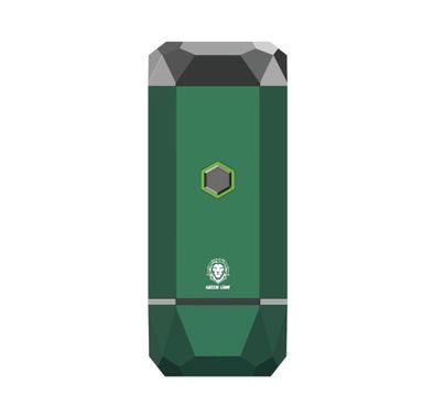 بخور ديموند ميني الذكي من Green Lion، تركيز بتقنية النانو، موقد صامت، مانع للبكتيريا، قابل لإعادة الشحن عبر USB - أخضر