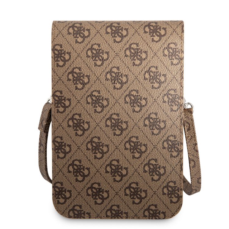 Guess GUWBP4TMBR Wallet 4G Triangle, Suitable for Outdoor, Business, Office, School Officially Licensed - Brown