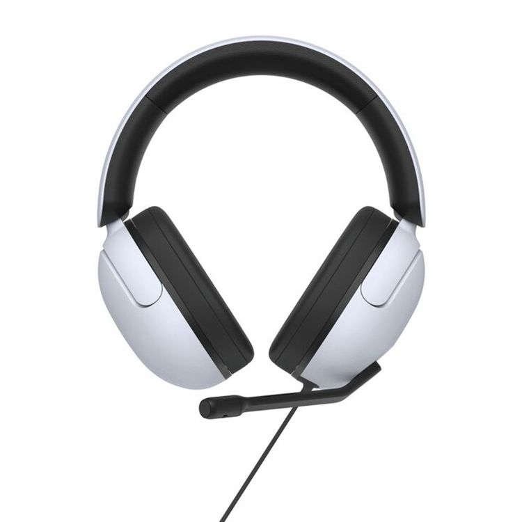سماعة الألعاب السلكية Sony InZone H3 بصوت محيطي 360 درجة، وميكروفون قابل للطي مع خاصية اكتشاف الصوت، وترددات جهير قوية، وساعات من اللعب المريح - أبيض