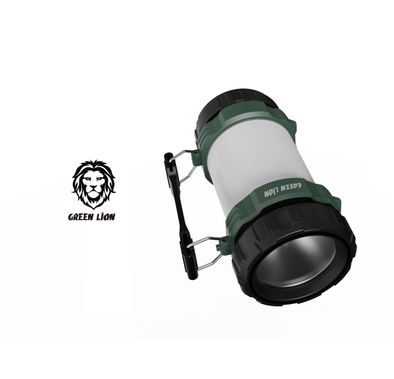مصباح تخييم Green Lion 2 in 1 3000mAh - أبيض