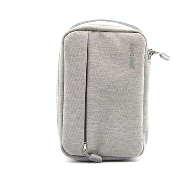 Porodo Convenient Storage Bag 8.2", Lightweight Slim Pouch, Easy for Carrying, Suitable for Outdoor, Business, Office, School - Gray