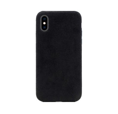 iGuard by Porodo Alcantara Back Case for iPhone iPhone X/Xs (5.8"), Shock Resistant, Scratches Resistant, Easy Access to All Ports, Cameras, Buttons and Speakers