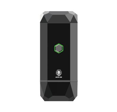 مبخر ذكي من جرين ليون دايموند، قابل للشحن عبر يو إس بي، موقد صامت - أسود