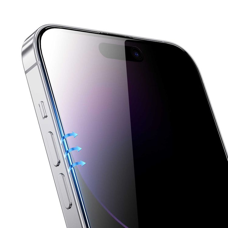 Green Lion 9H Steve Privacy Screen Protector for iPhone 15, Anti-Peeping for Side View Blocking, Anti-Fingerprint & Anti-Scratch, Grease Resistance, Bubble-Free Installation - Black