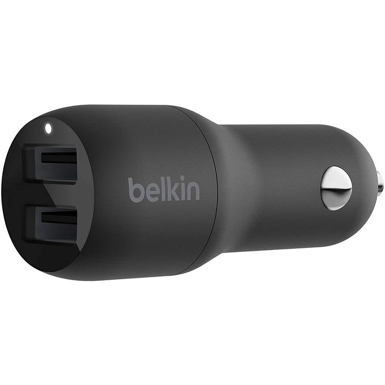 Car Charger Belkin CCE001btMBK BOOST CHARGE Dual Port Car Charger 24W - Black