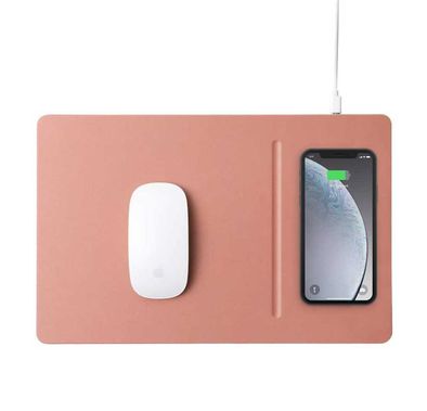 Pout Hands 3 Pro Fast Wireless Charging Mouse Pad - Rose Biege