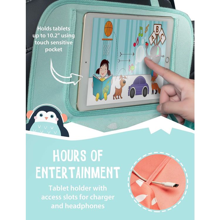 سجادة ركل مقعد السيارة من بلانيت باديز - أزرق