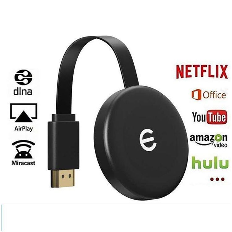 جوجل كروم كاست الجيل الثالث لبث الوسائط 2 سنون - أسود